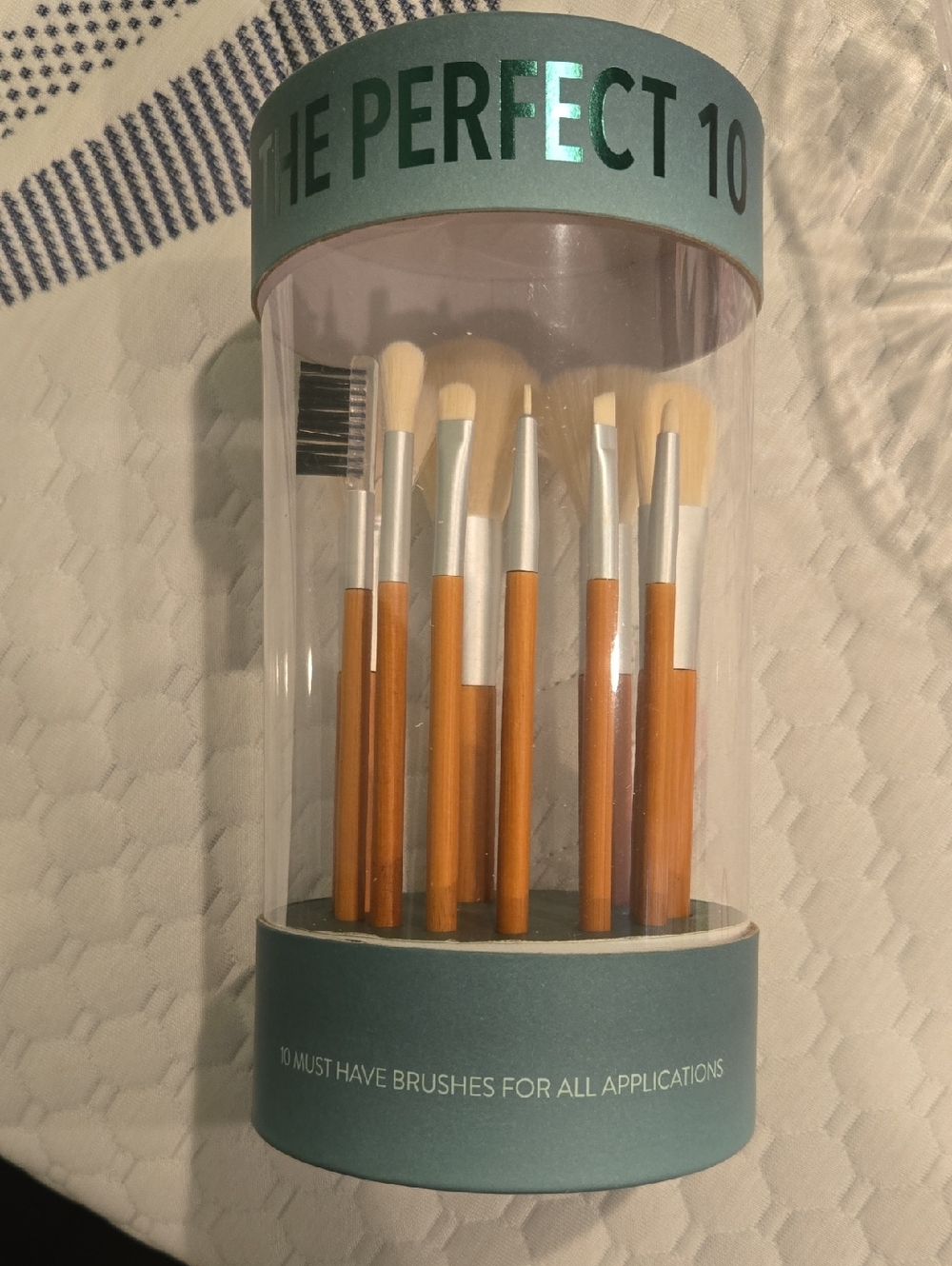 Orange Eye & Face Brush Set - 10-Piece